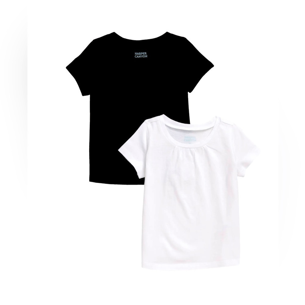 TWO pack Harper Canyon baby t-shirts short sleeve crewneck tee